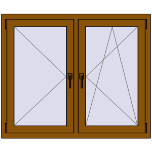 Zamów teraz Okna skrzydłowe 1200x1000 mm REHAU OPTIMUM EURO-DESIGN 70 GOLDEN OAK dwustronny