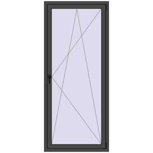 Buy Tilt-and-Turn 900x2100 mm REHAU ENERGY-SAVING SYNEGO MD BASALT_GREY two-sided