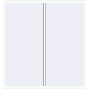 Buy Tilt-and-Turn 2000x2100 mm REHAU OPTIMUM EURO-DESIGN 70 RAL 9016 Traffic white two-sided