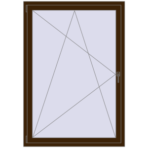 Zamów teraz Okna skrzydłowe 1200x1650 mm CLASICTHERM 70 DARK_OAK dwustronny