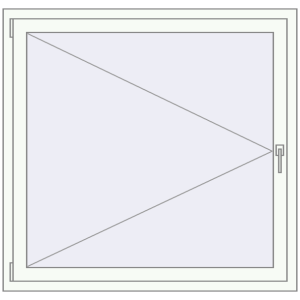 Buy Tilt-and-Turn 1250x1200 mm REHAU OPTIMUM EURO-DESIGN 70 RAL 9016 Traffic white two-sided