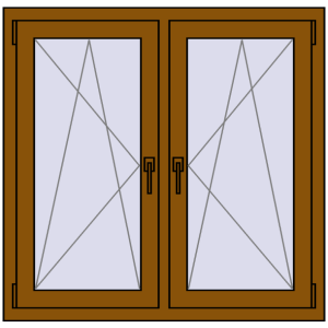 Zamów teraz Okna skrzydłowe 1065x1025 mm REHAU ENERGY-SAVING SYNEGO MD GOLDEN OAK dwustronny