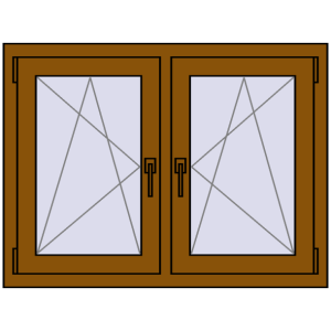 Zamów teraz Okna skrzydłowe 1005x755 mm REHAU ENERGY-SAVING SYNEGO MD GOLDEN OAK dwustronny