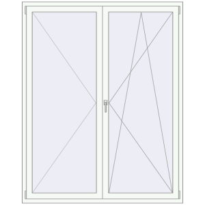 Zamów teraz Okna skrzydłowe 1600x2000 mm REHAU OPTIMUM EURO-DESIGN 70 RAL 9016 Traffic white dwustronny