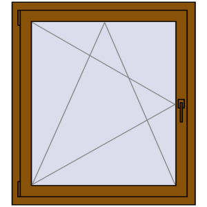 Zamów teraz Okna skrzydłowe 1000x1100 mm CLASICTHERM 70 GOLDEN OAK dwustronny