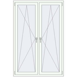 Buy Tilt-and-Turn 1200x1800 mm REHAU ENERGY-SAVING SYNEGO MD RAL 9016 Traffic white two-sided