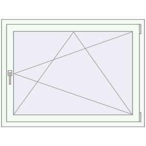 Buy Tilt-and-Turn 1200x900 mm REHAU ENERGY-SAVING SYNEGO MD RAL 9016 Traffic white two-sided