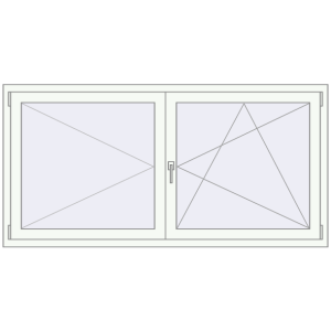 Buy Tilt-and-Turn 1800x900 mm REHAU OPTIMUM EURO-DESIGN 70 ANTHRACITE_GREY_STRUKTURAL external