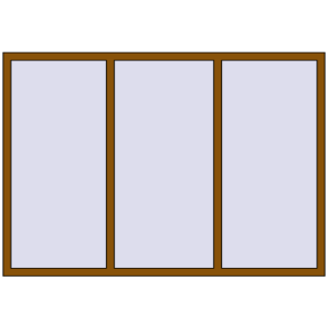 Buy Tilt-and-Turn 2065x1435 mm REHAU OPTIMUM EURO-DESIGN 70 GOLDEN OAK two-sided