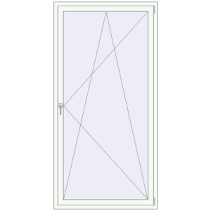 Buy Tilt-and-Turn 1100x2200 mm REHAU ENERGY-SAVING SYNEGO MD RAL 9016 Traffic white two-sided