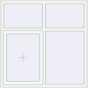 Buy Tilt-and-Turn 1500x1500 mm REHAU OPTIMUM EURO-DESIGN 70 RAL 9016 Traffic white two-sided