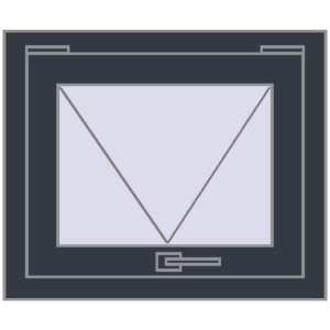 Buy Tilt-and-Turn 600x500 mm REHAU OPTIMUM EURO-DESIGN 70 ANTHRACITE_GREY_STRUKTURAL two-sided