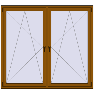 Zamów teraz Okna skrzydłowe 1785x1580 mm REHAU ENERGY-SAVING SYNEGO MD GOLDEN OAK dwustronny