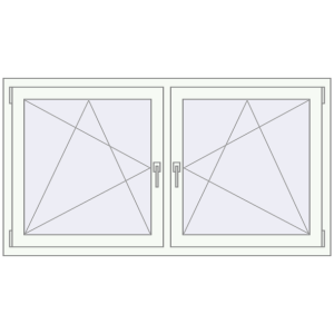 Zamów teraz Okna skrzydłowe 1620x830 mm REHAU ENERGY-SAVING SYNEGO MD BLACK_BROWN zewnętrzny