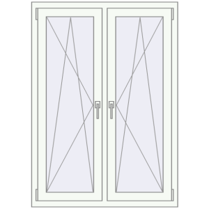 Zamów teraz Okna skrzydłowe 1020x1400 mm REHAU ENERGY-SAVING SYNEGO MD BASALT_GREY zewnętrzny