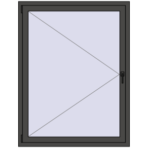 Buy Tilt-and-Turn 1150x1500 mm REHAU ENERGY-SAVING SYNEGO MD BASALT_GREY two-sided