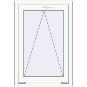 Buy Tilt-and-Turn 630x940 mm REHAU OPTIMUM EURO-DESIGN 70 RAL 9016 Traffic white two-sided