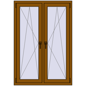 Zamów teraz Okna skrzydłowe 1035x1460 mm REHAU ENERGY-SAVING SYNEGO MD GOLDEN OAK dwustronny