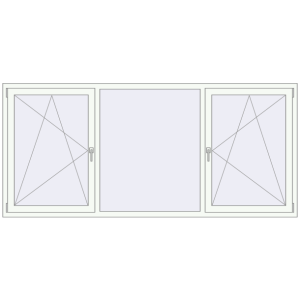 Buy Tilt-and-Turn 2565x1165 mm KORSA ENERGY-SAVING REHAU SYNEGO MD