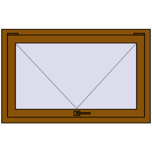 Buy Tilt-and-Turn 1080x680 mm REHAU OPTIMUM EURO-DESIGN 70 GOLDEN OAK two-sided