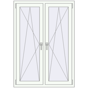 Zamów teraz Okna skrzydłowe 1005x1430 mm REHAU ENERGY-SAVING SYNEGO MD ANTHRACITE_GREY_STRUKTURAL zewnętrzny