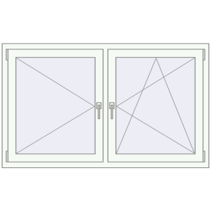 Buy Tilt-and-Turn 1500x900 mm REHAU OPTIMUM EURO-DESIGN 70 GOLDEN OAK external