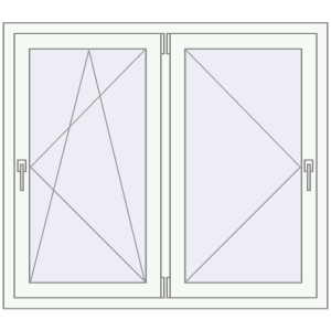 Zamów teraz Okna skrzydłowe 1250x1100 mm REHAU OPTIMUM EURO-DESIGN 70 RAL 9016 Traffic white dwustronny