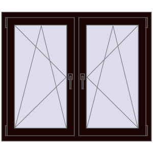 Zamów teraz Okna skrzydłowe 1215x995 mm REHAU ENERGY-SAVING SYNEGO MD CHOCOLATE_BROWN dwustronny