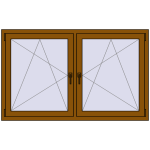 Zamów teraz Okna skrzydłowe 1620x965 mm REHAU ENERGY-SAVING SYNEGO MD GOLDEN OAK dwustronny