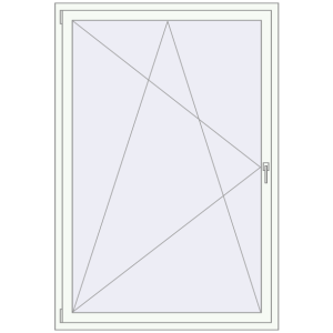 Zamów teraz Okna skrzydłowe 1300x1900 mm REHAU BRILLANT DESIGN RAL 9016 Traffic white dwustronny