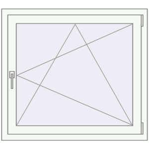 Zamów teraz Okna skrzydłowe 1000x900 mm EPSILON OPTIMA RAL 9016 Traffic white dwustronny