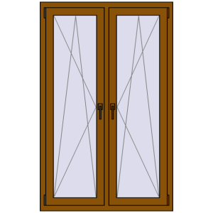 Zamów teraz Okna skrzydłowe 1035x1600 mm REHAU ENERGY-SAVING SYNEGO MD GOLDEN OAK dwustronny