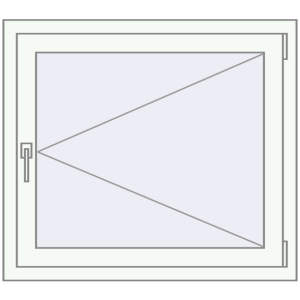 Buy Tilt-and-Turn 940x840 mm REHAU ENERGY-SAVING SYNEGO MD RAL 9016 Traffic white two-sided