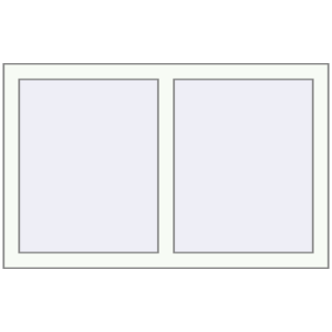 Buy Tilt-and-Turn 1050x660 mm REHAU ENERGY-SAVING SYNEGO MD RAL 9016 Traffic white two-sided