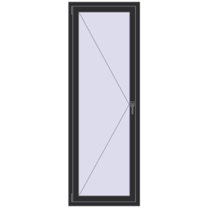 Buy Tilt-and-Turn 700x2000 mm REHAU OPTIMUM EURO-DESIGN 70 ANTHRACITE_GREY_GLATT two-sided