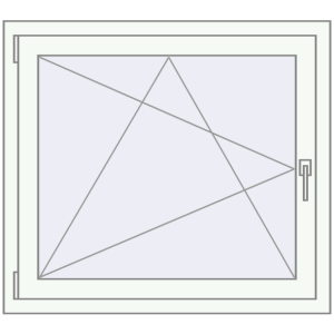 Buy Tilt-and-Turn 970x880 mm REHAU OPTIMUM EURO-DESIGN 70 RAL 9016 Traffic white two-sided