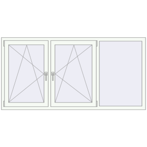 Buy Tilt-and-Turn 2000x1000 mm KORSA ENERGY-SAVING REHAU SYNEGO MD