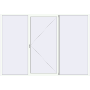 Okno plastikowe 3200x2250 mm Trójskrzydłowy. Widok od środka Zamów teraz Okna skrzydłowe 3200x2250 mm KORSA BRILLANT DESIGN