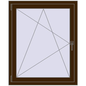Buy Tilt-and-Turn 900x1100 mm REHAU OPTIMUM EURO-DESIGN 70 DARK_OAK two-sided