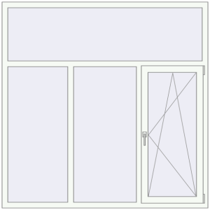 Buy Tilt-and-Turn 1800x1800 mm KORSA OPTIMUM REHAU EURO 70