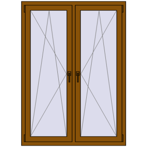 Zamów teraz Okna skrzydłowe 1200x1580 mm REHAU ENERGY-SAVING SYNEGO MD GOLDEN OAK dwustronny