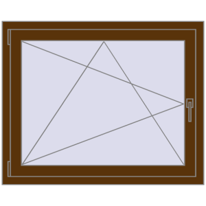 Zamów teraz Okna skrzydłowe 1050x900 mm CLASICTHERM 70 WALNUT dwustronny