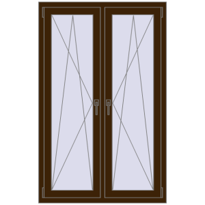 Zamów teraz Okna skrzydłowe 1035x1600 mm REHAU ENERGY-SAVING SYNEGO MD DARK_OAK dwustronny