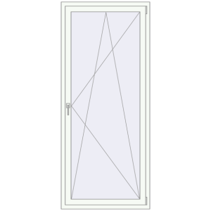Buy Tilt-and-Turn 909x2100 mm REHAU OPTIMUM EURO-DESIGN 70 ANTHRACITE_GREY_STRUKTURAL external