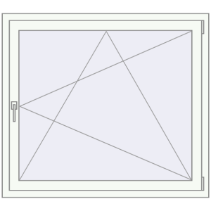 Buy Tilt-and-Turn 1200x1060 mm REHAU ENERGY-SAVING SYNEGO MD RAL 9016 Traffic white two-sided
