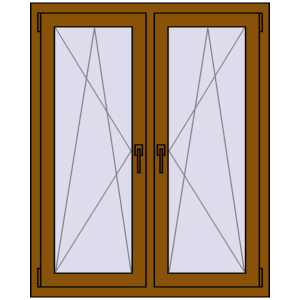 Zamów teraz Okna skrzydłowe 1035x1235 mm REHAU ENERGY-SAVING SYNEGO MD GOLDEN OAK dwustronny