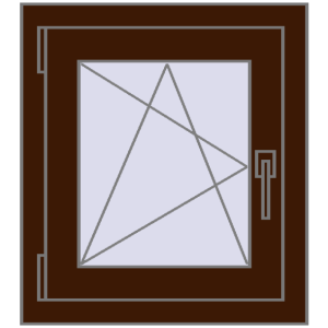 Zamów teraz Okna skrzydłowe 500x560 mm CLASICTHERM 70 MAHAGON_SAPELI dwustronny
