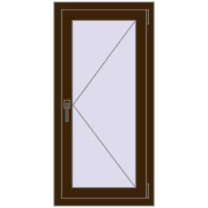Buy Tilt-and-Turn 550x1120 mm REHAU OPTIMUM EURO-DESIGN 70 DARK_OAK two-sided