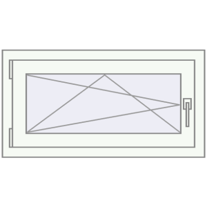 Buy Tilt-and-Turn 940x540 mm REHAU OPTIMUM EURO-DESIGN 70 RAL 9016 Traffic white two-sided