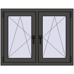 Zamów teraz Okna skrzydłowe 1005x815 mm REHAU ENERGY-SAVING SYNEGO MD BASALT_GREY dwustronny